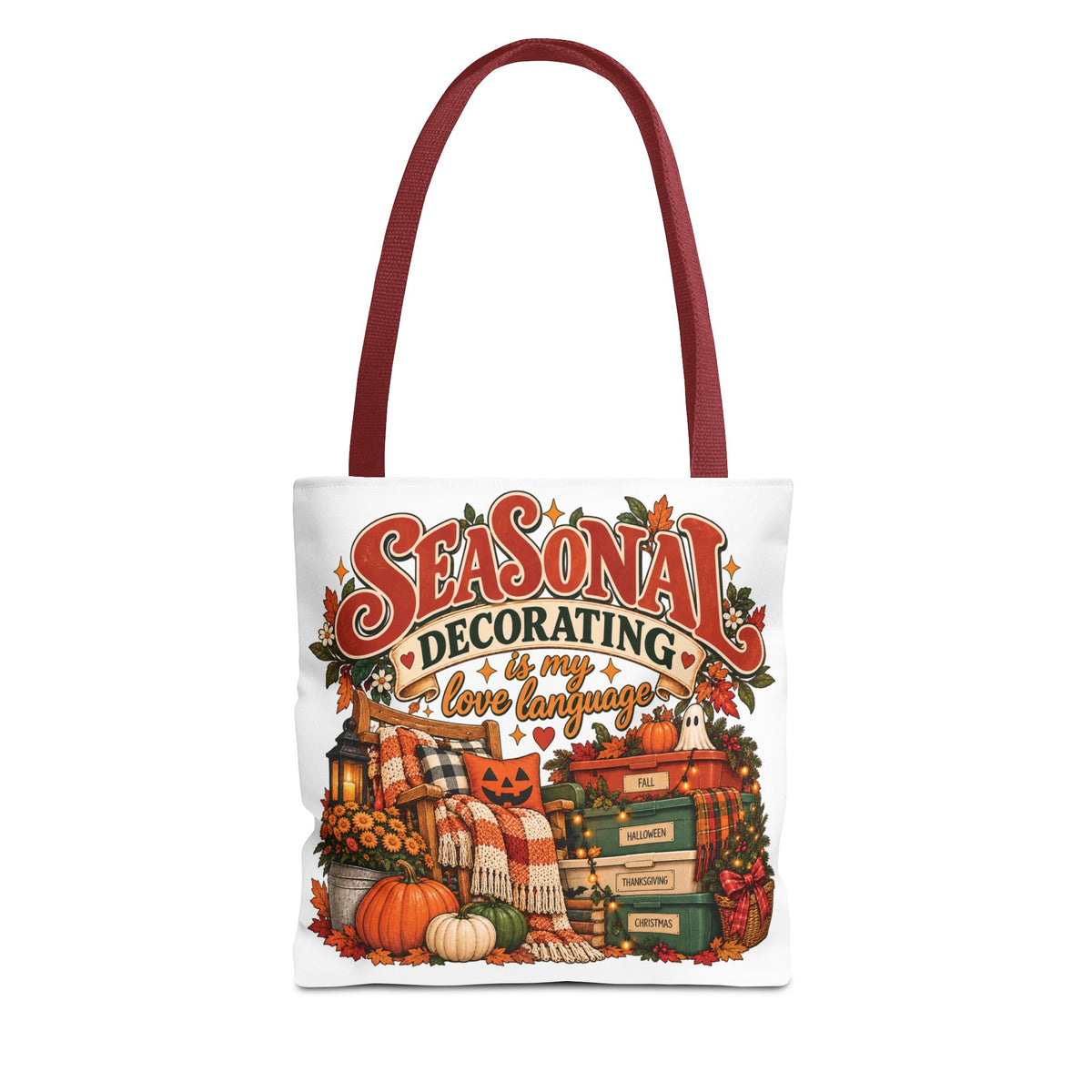 Seasonal Decorating Tote Bag