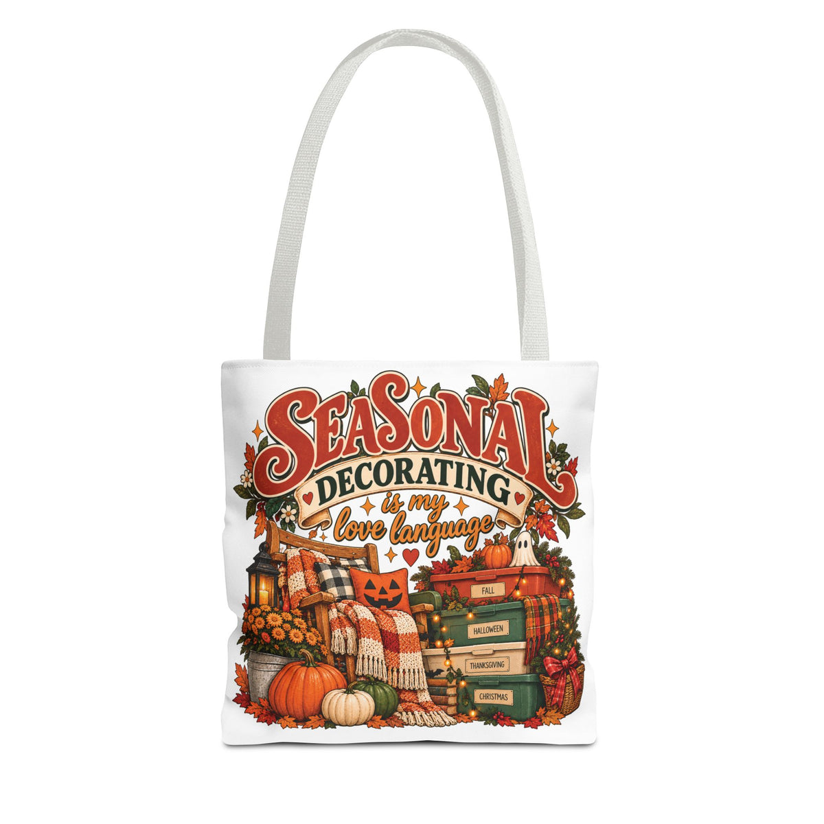 Seasonal Decorating Tote Bag