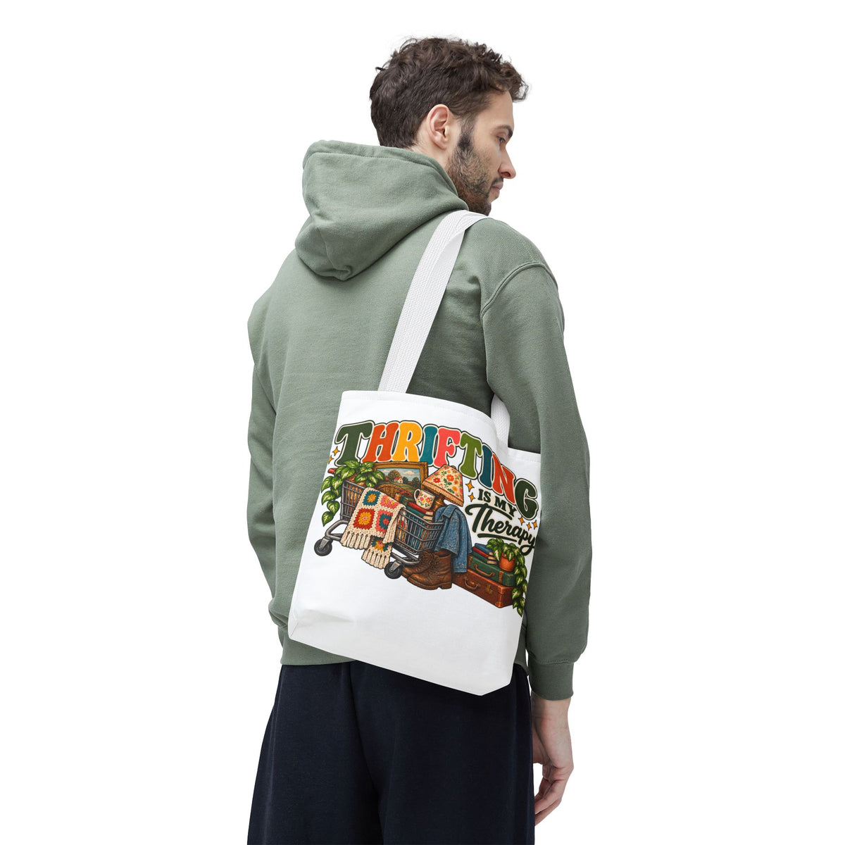 Thrifting Is My Therapy Tote Bag
