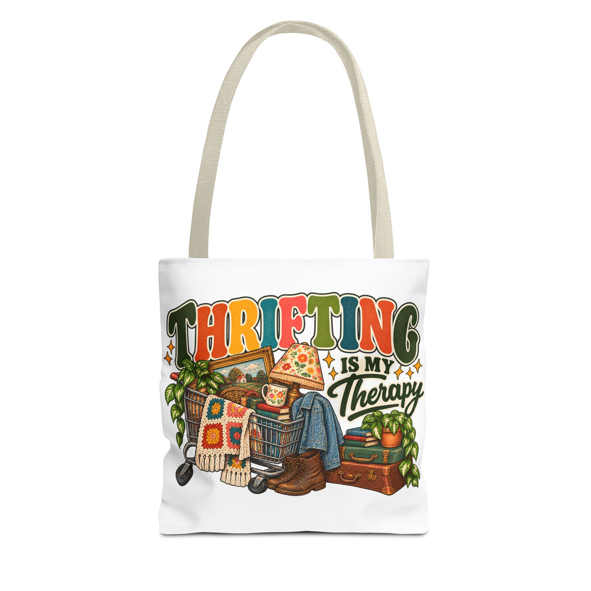 Thrifting Is My Therapy Tote Bag