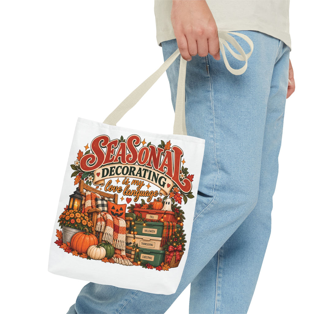 Seasonal Decorating Tote Bag