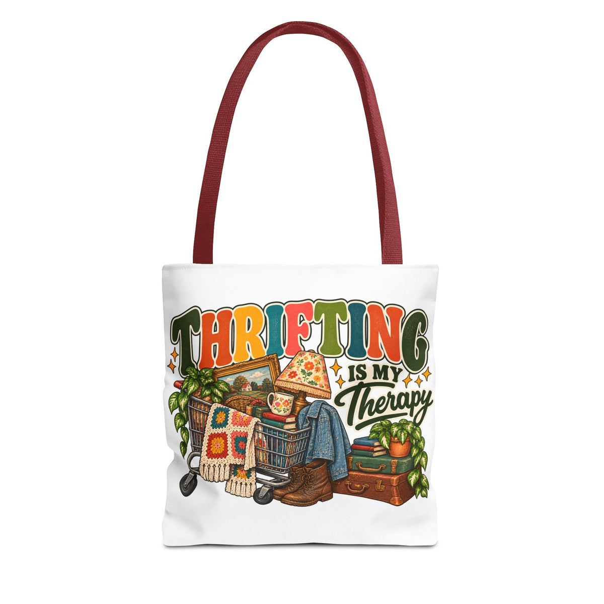 Thrifting Is My Therapy Tote Bag