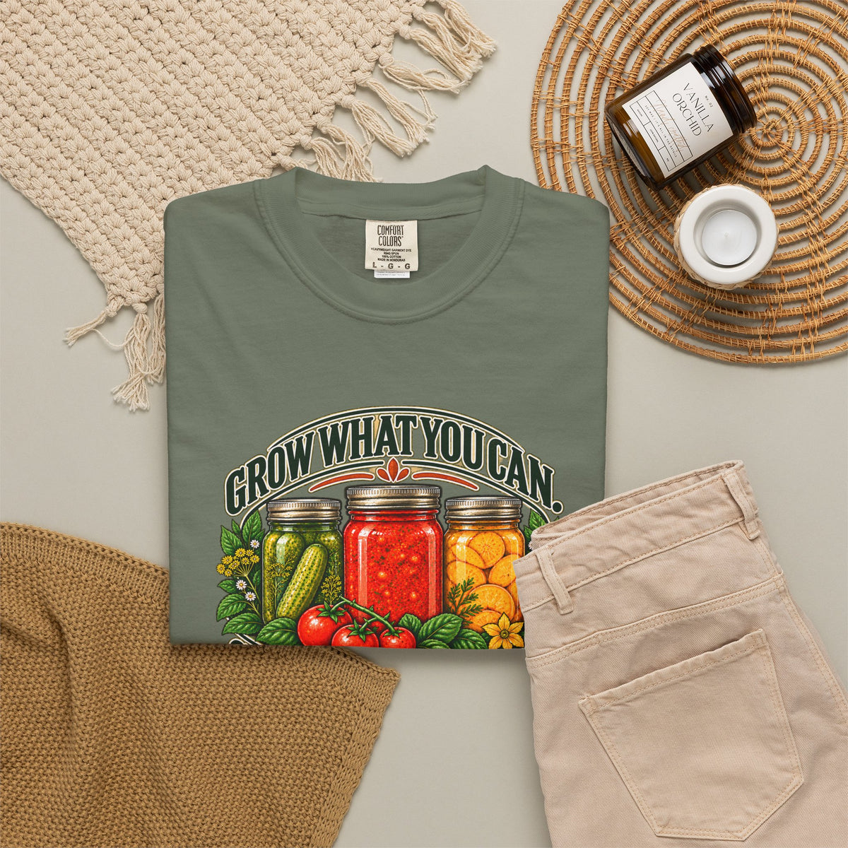 Grow What You Can, Can What You Grow - Jars